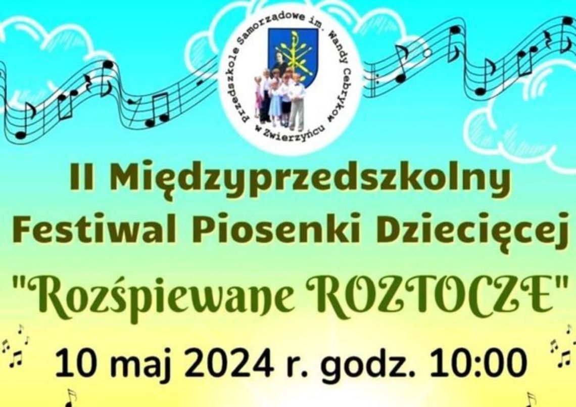 Przesłuchania odbędą się w Centrum Kultury i Bibliotece Publicznej w Zwierzyńcu 10 maja.