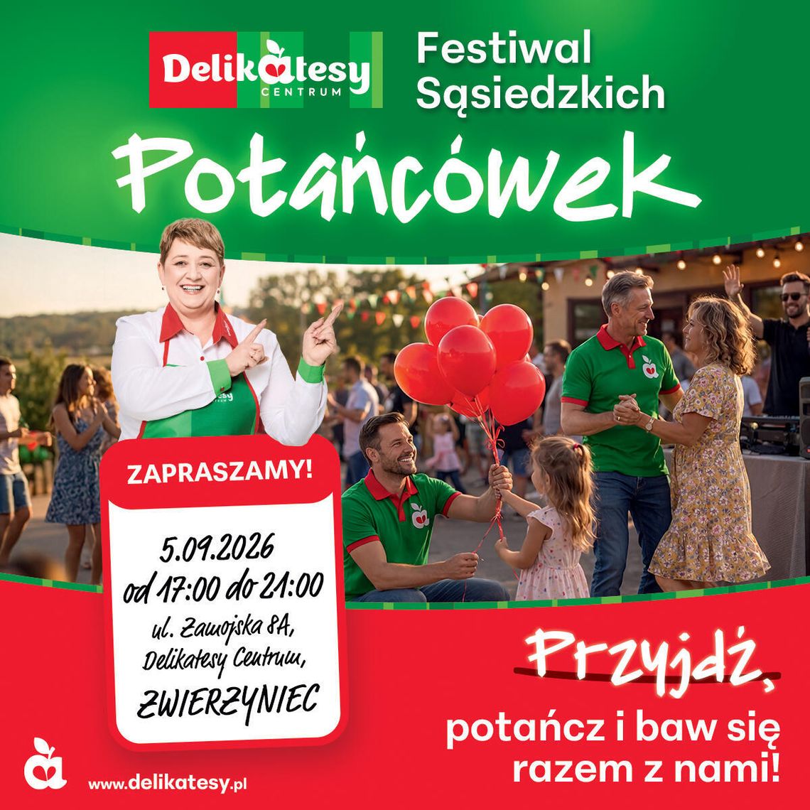 Festiwal Sąsiedzki na parkingu przy Delikatesach Centrum (ul. Zamojska 8A) w Zwierzyńcu rozpocznie się o godz. 17.