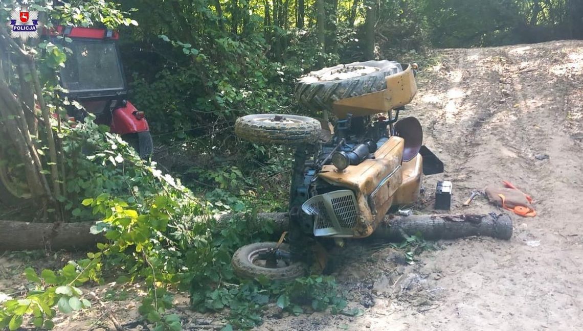 Zwierzyniec: Tragedia w lesie. Ciągnik rolniczy przygniótł mężczyznę, zmarł na miejscu