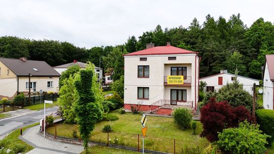 Dom z dużym garażem przy lesie