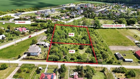 Działka budowlana 19 i 28 ar Tarnawatka-Tartak Działka budowlana 19 i 28 ar Tarnawatka-Tartak