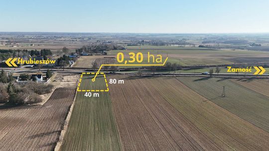 Działka komercyjna 0,30 ha przy DK74 – Werbkowice