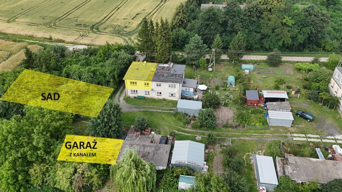 Bezczynszowe mieszkanie 55m2 z ogrodem i sadem