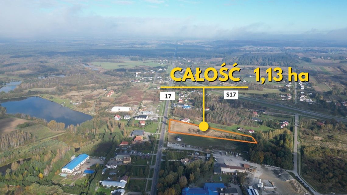 Działka komercyjna przy krajowej 17 i S17
