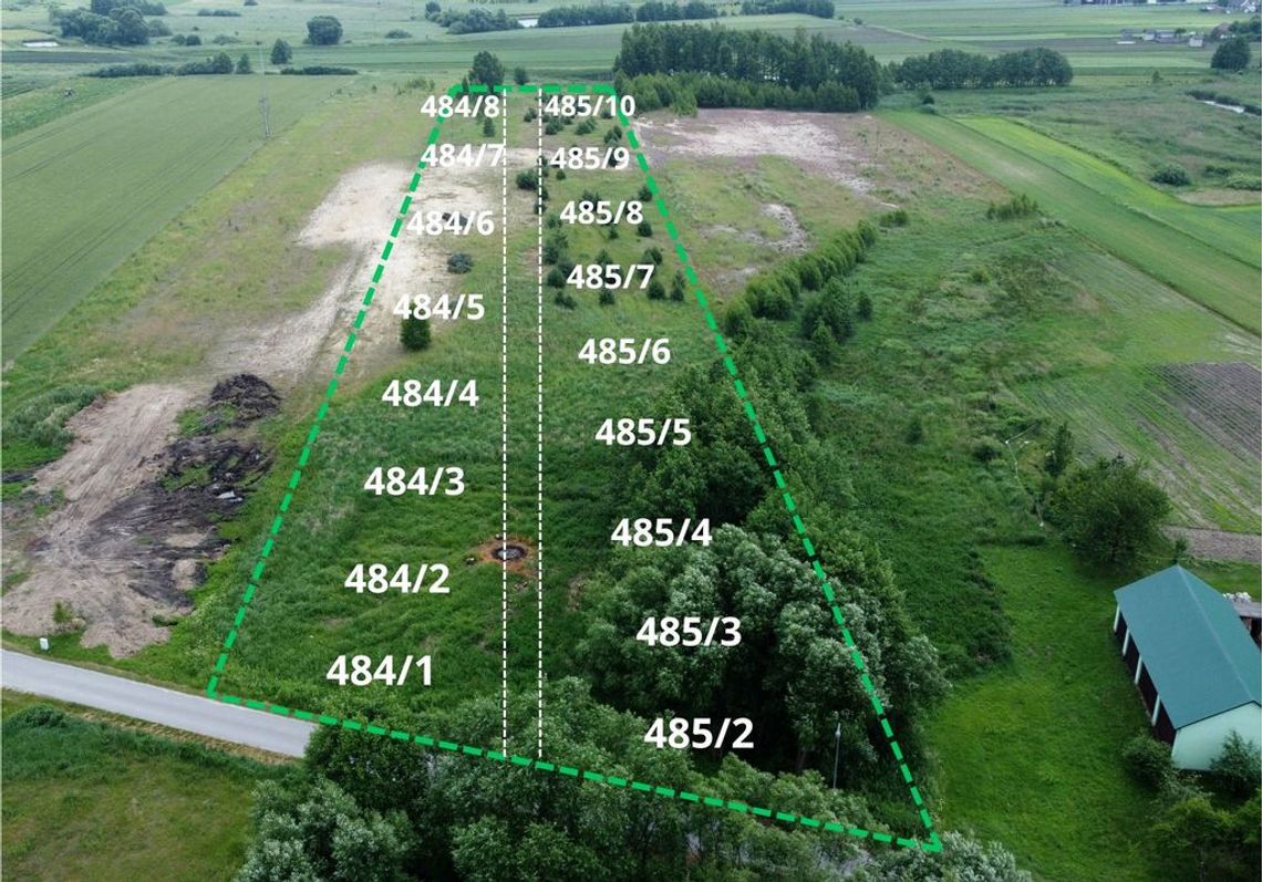 Działki budowlane Ruda Wołoska 8-9 ar