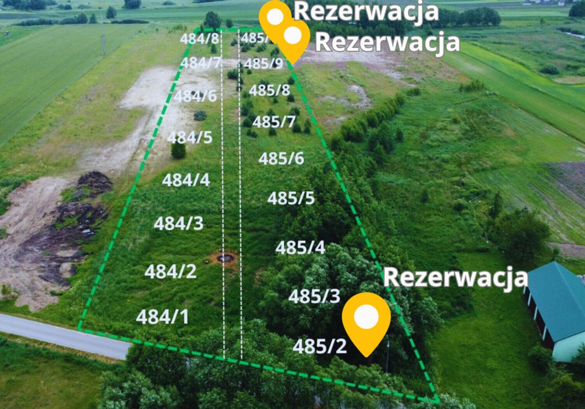 Działki budowlane Ruda Wołoska 8-9 ar