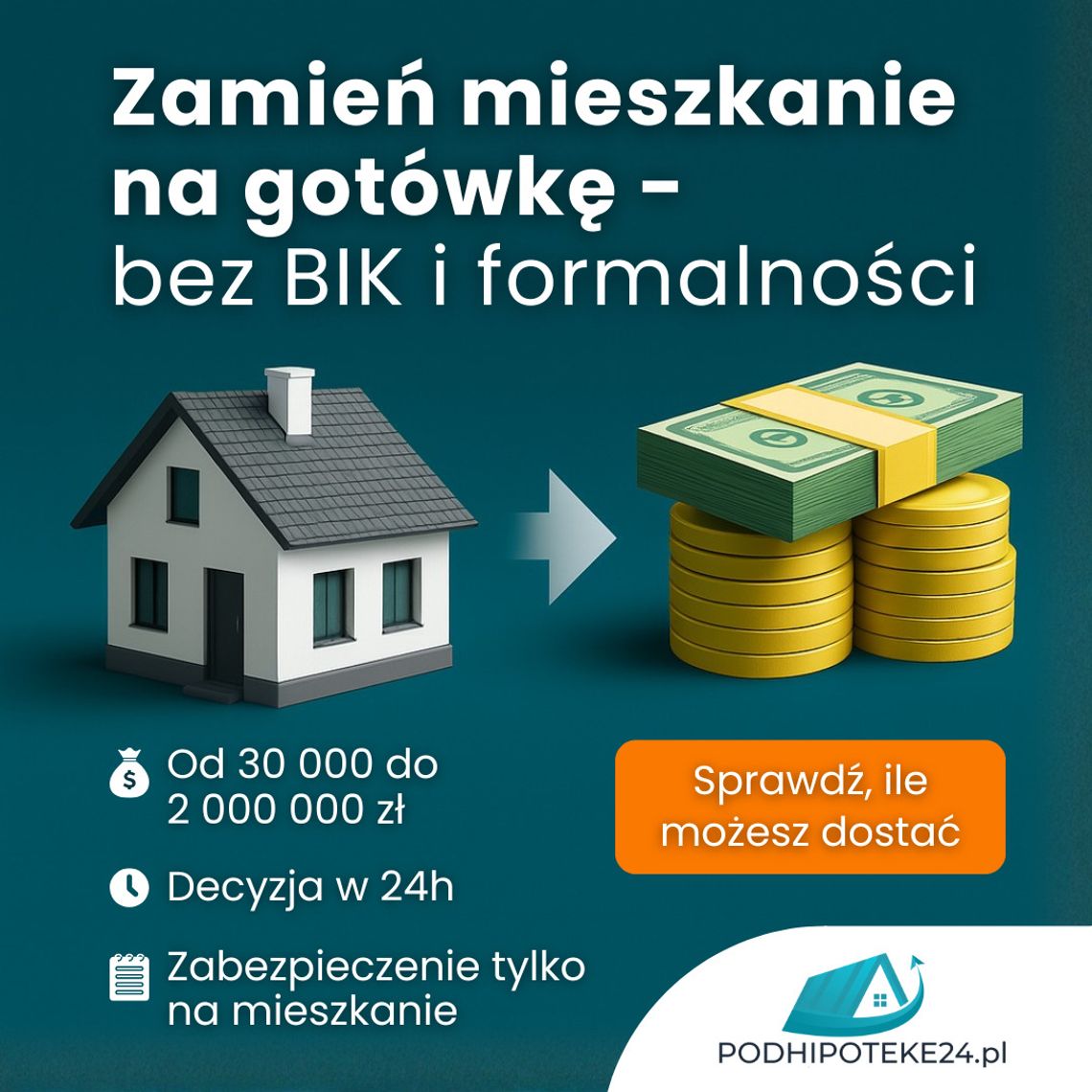 Kredyt pod zastaw mieszkania bez dochodu