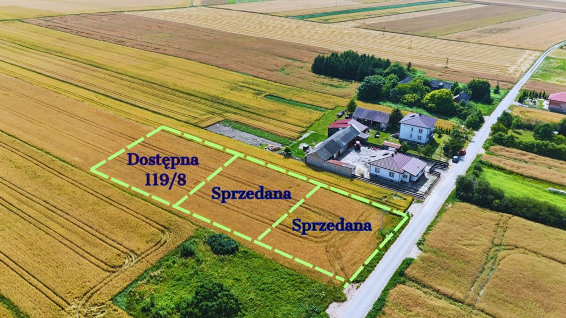 Ostatnia działka w Pniówku – 16 arów, 115 000 zł