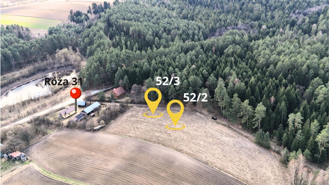 Ucieknij od zgiełku – działki w Róży gm. Susiec Ucieknij od zgiełku – działki w Róży gm. Susiec