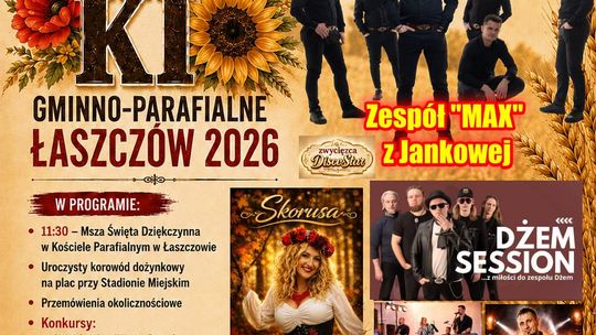 Dożynki Gminno-Parafialne Łaszczów 2026