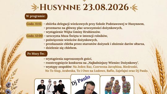 Dożynki Gminno-Parafialne w Husynnem