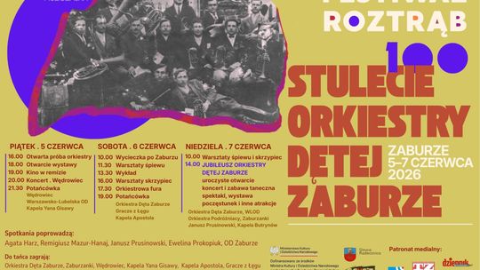 Festiwal Roztrąb 100 stulecie orkiestry dętej Zaburze