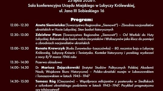 Konferencja naukowa w Lubyczy Królewskiej