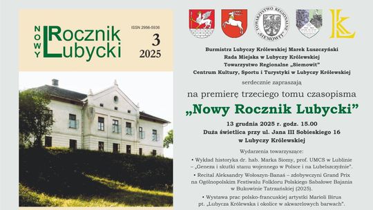 Premiera 3 tomu "Nowego Rocznika Lubyckiego" Premiera 3 tomu "Nowego Rocznika Lubyckiego"