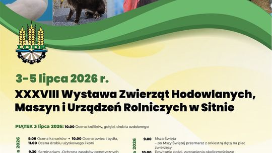 Sitno: Wystawa Zwierząt Hodowlanych, Maszyn i Urządzeń Rolniczych