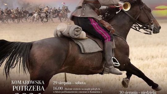 Plakat Święta Kawalerii Polskiej i 106. rocznicy Bitwy pod Komarowem