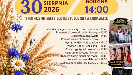 Święto Plonów – Dożynki Gminno-Parafialne