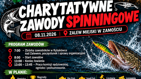 Zamość: Charytatywne Zawody Spinningowe dla Wojtusia