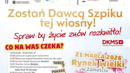 Zamość: Zostań dawcą szpiku