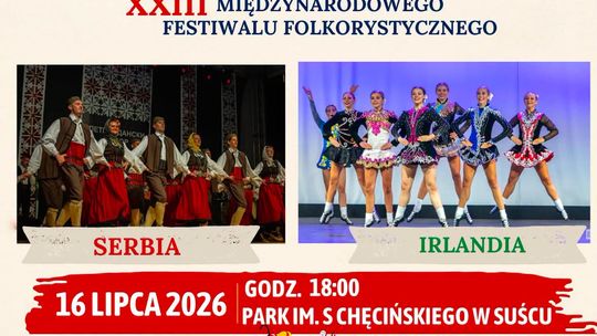 Zespoły z Serbii i Irlandii wystąpią w Suścu!