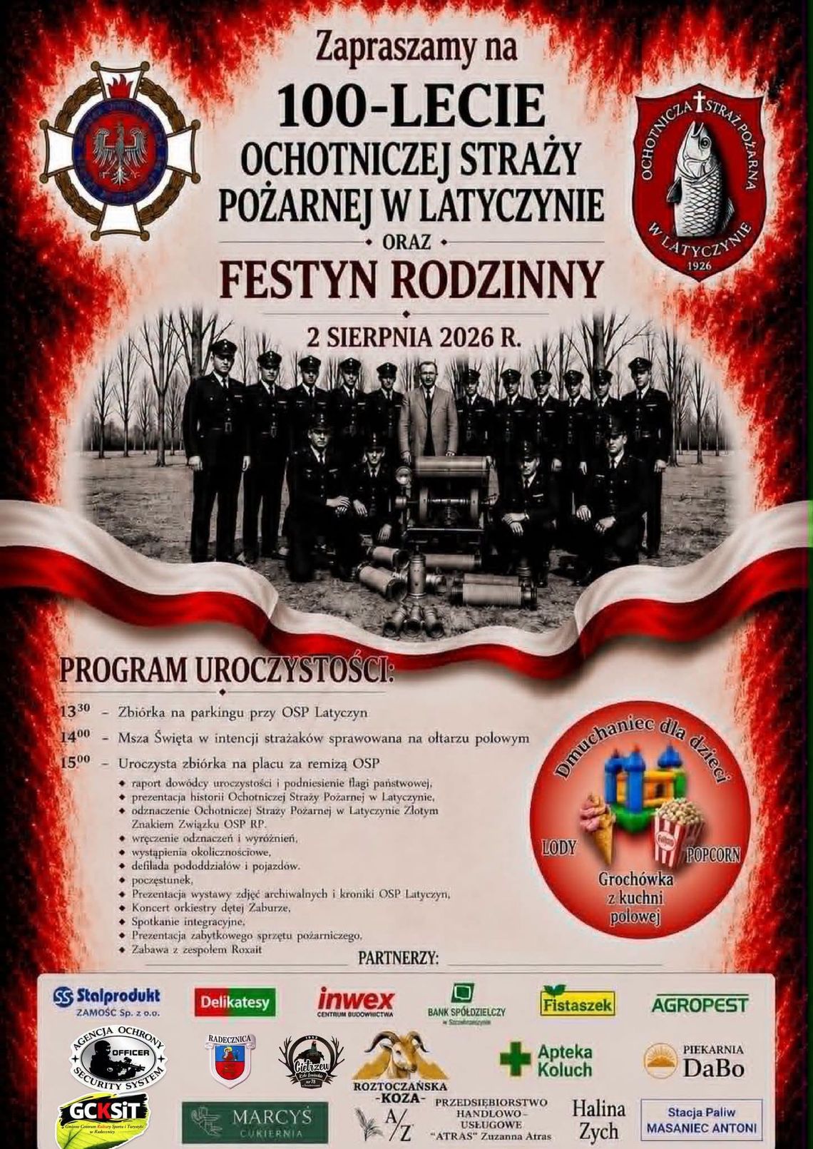100-lecie Ochotniczej Straży Pożarnej w Latyczynie i Festyn Rodzinny 100-lecie Ochotniczej Straży Pożarnej w Latyczynie i Festyn Rodzinny