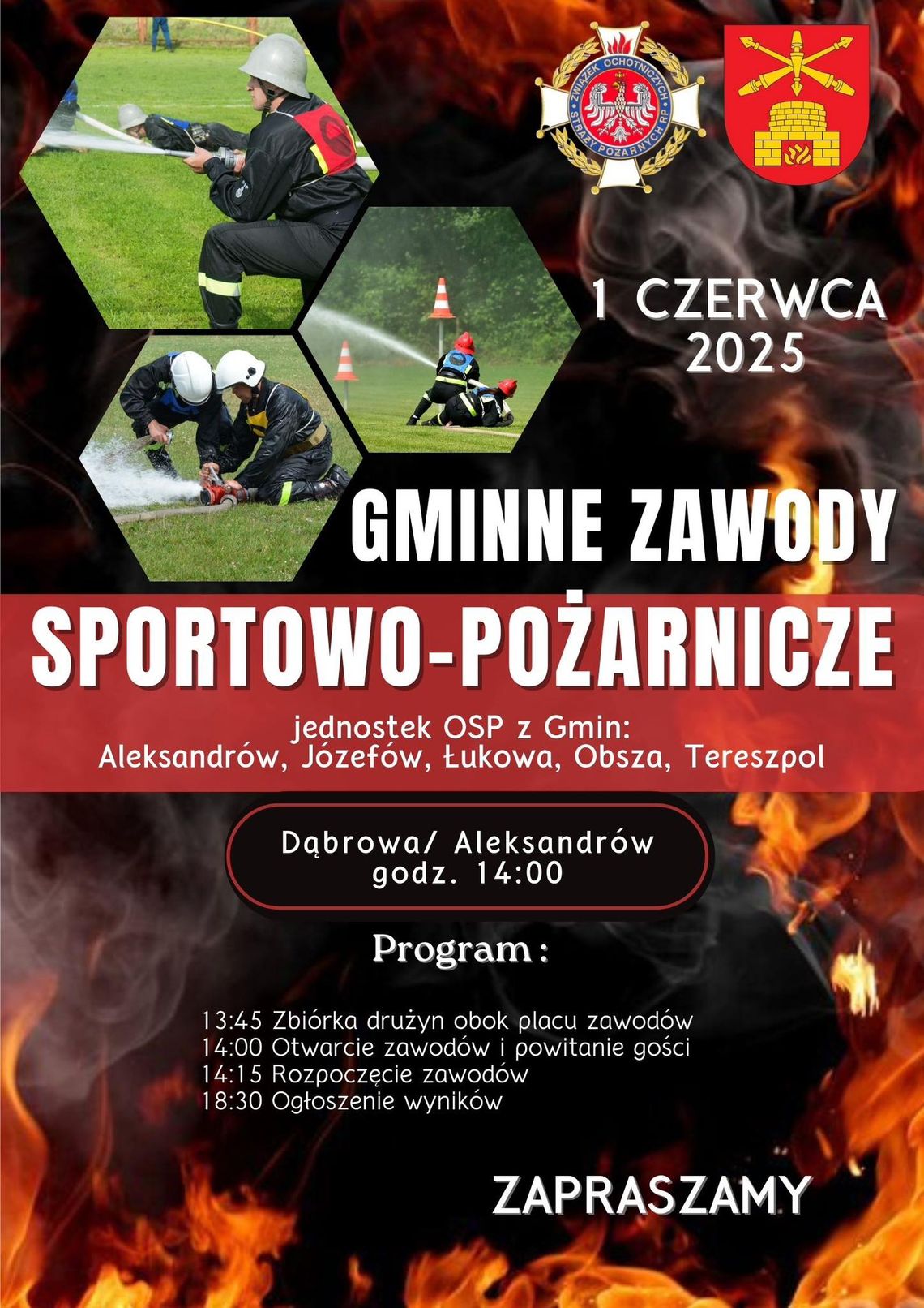 Aleksandrów: Zawody Sportowo-Pożarnicze OSP Aleksandrów: Zawody Sportowo-Pożarnicze OSP