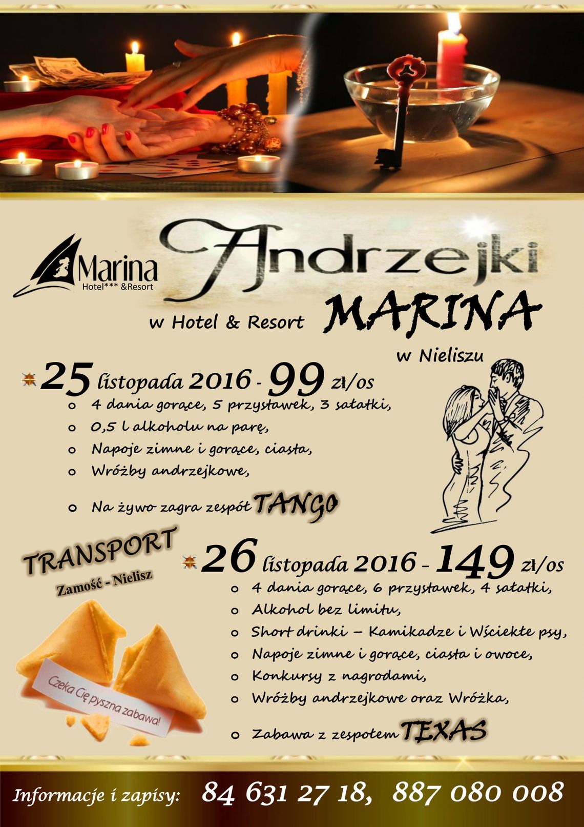 Andrzejki w Hotel*** & Resort Marina