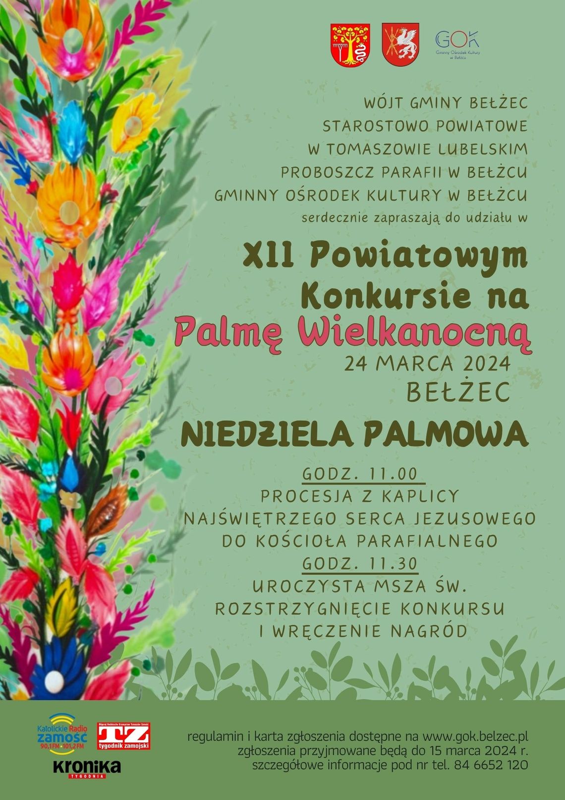 Bełżec: Powiatowy Konkurs na Palmy Wielkanocne