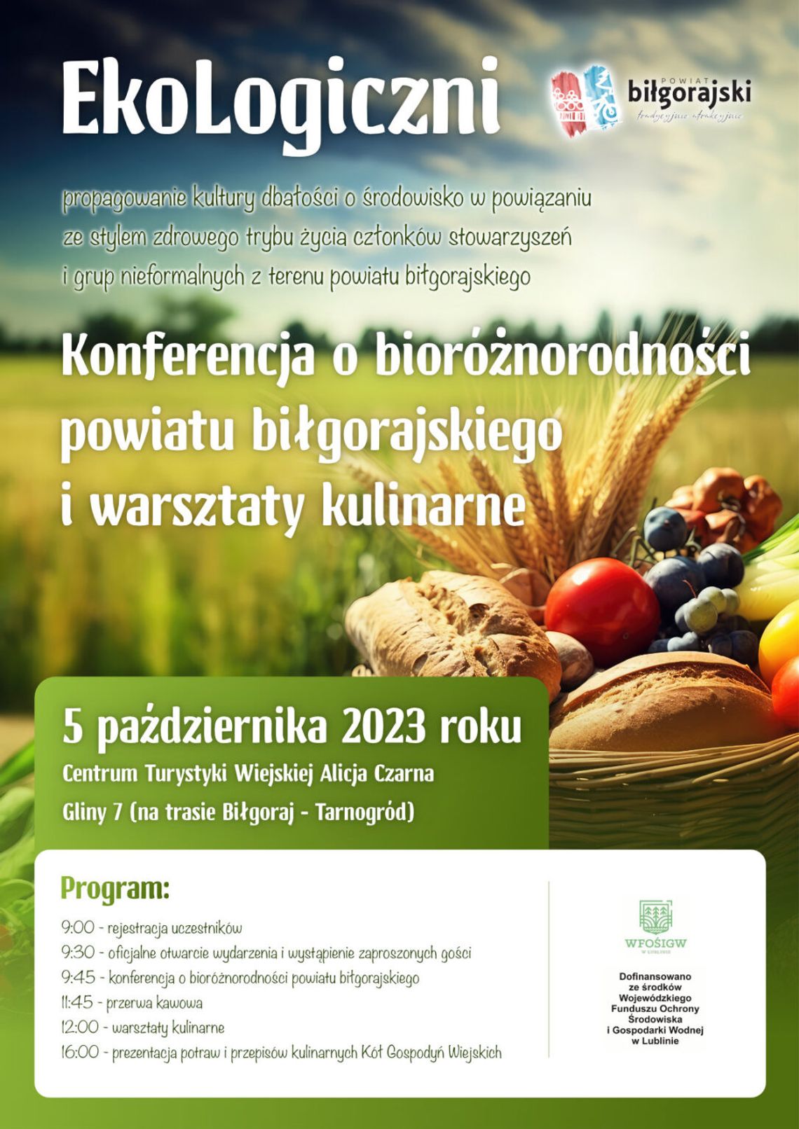 Biłgoraj: Konferencja o bioróżnorodności powiatu i warsztaty kulinarne Biłgoraj: Konferencja o bioróżnorodności powiatu i warsztaty kulinarne