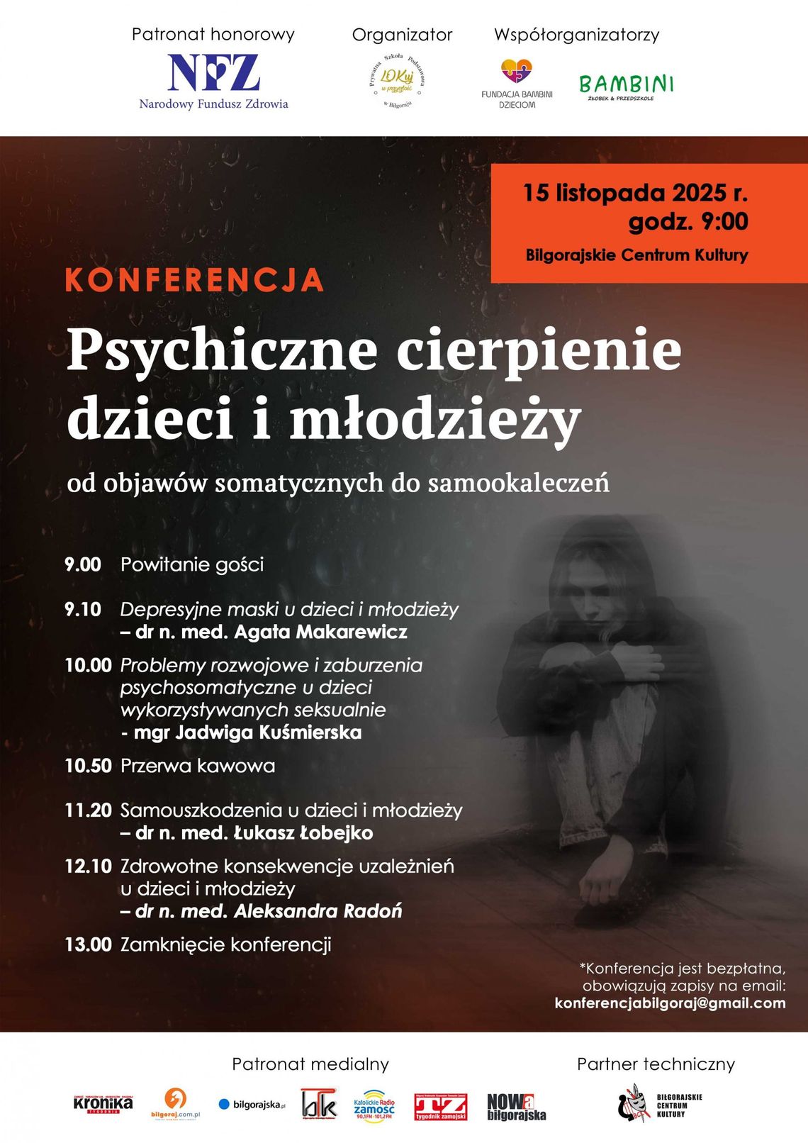 Biłgoraj: Konferencja "Psychiczne cierpienie dzieci i młodzieży"