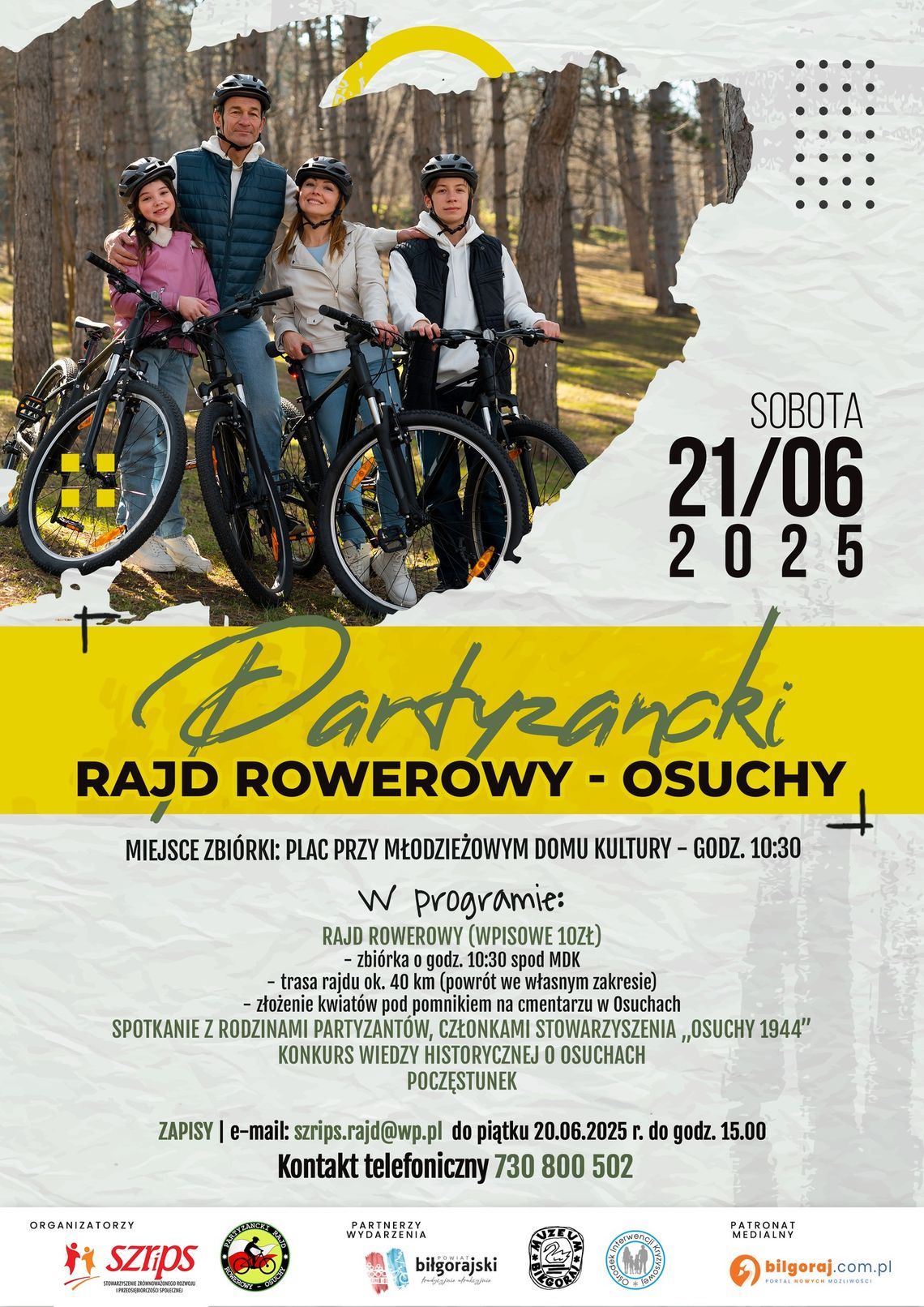 Biłgoraj: Partyzancki Rajd Rowerowy