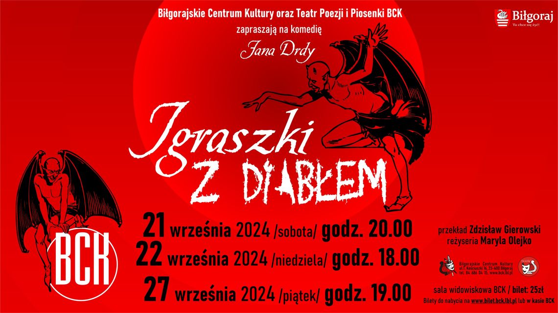 Biłgoraj: Spektakl "Igraszki z diabłem" Biłgoraj: Spektakl "Igraszki z diabłem"