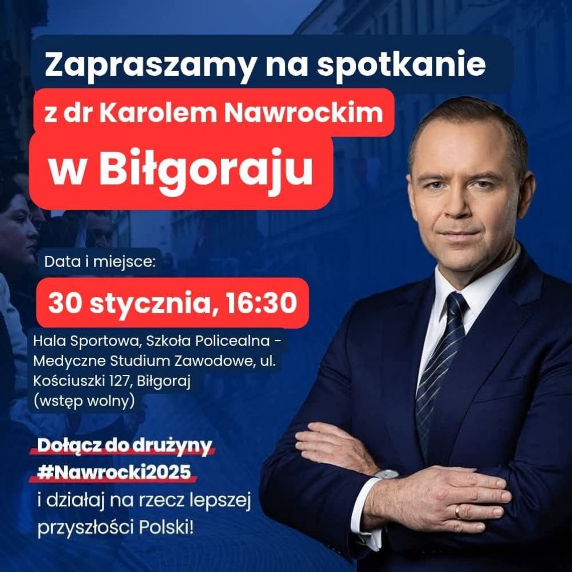 Biłgoraj: Spotkanie z Karolem Nawrockim Biłgoraj: Spotkanie z Karolem Nawrockim