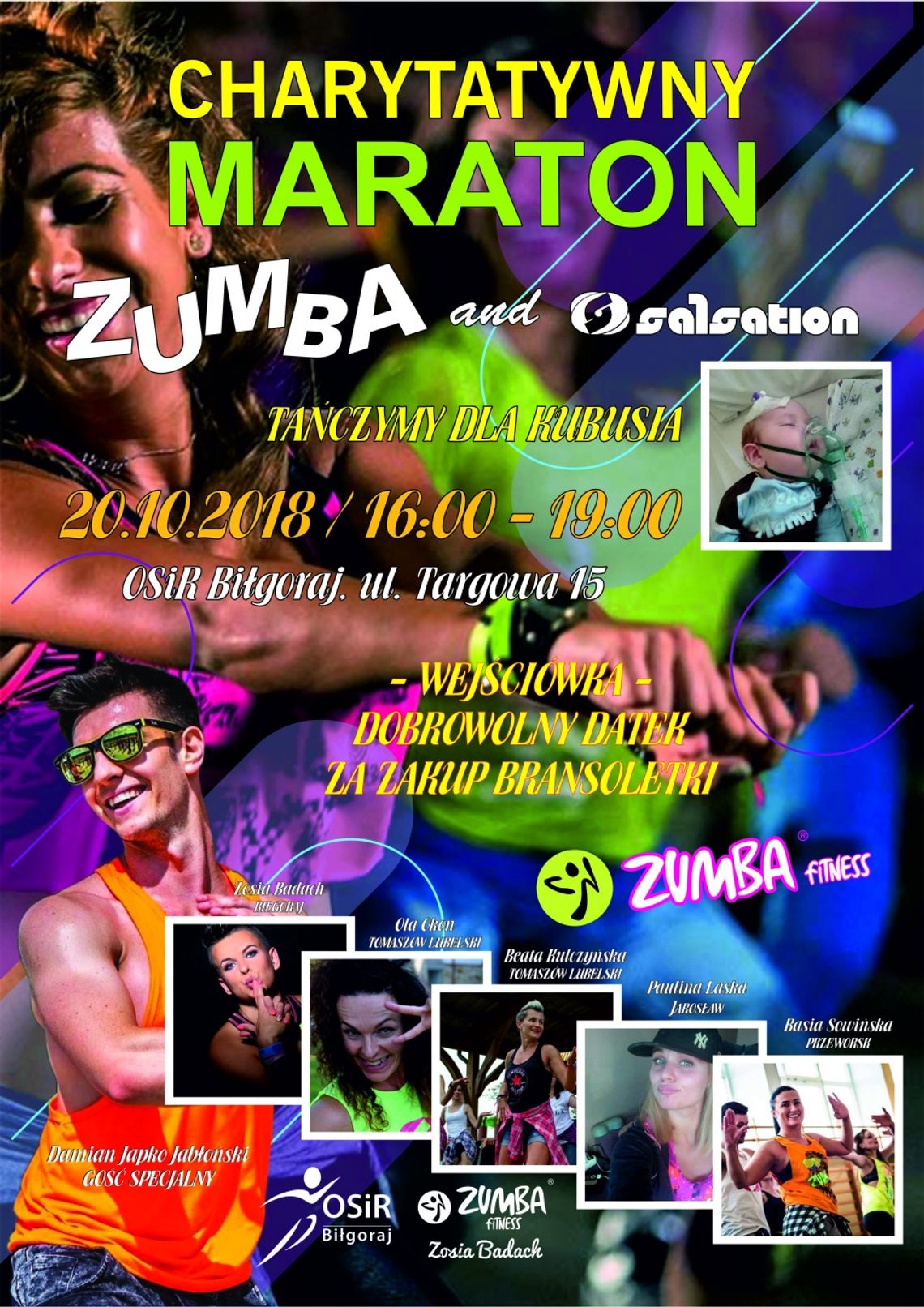 Biłgoraj: Zumba dla Kubusia - taneczny maraton w OSiR