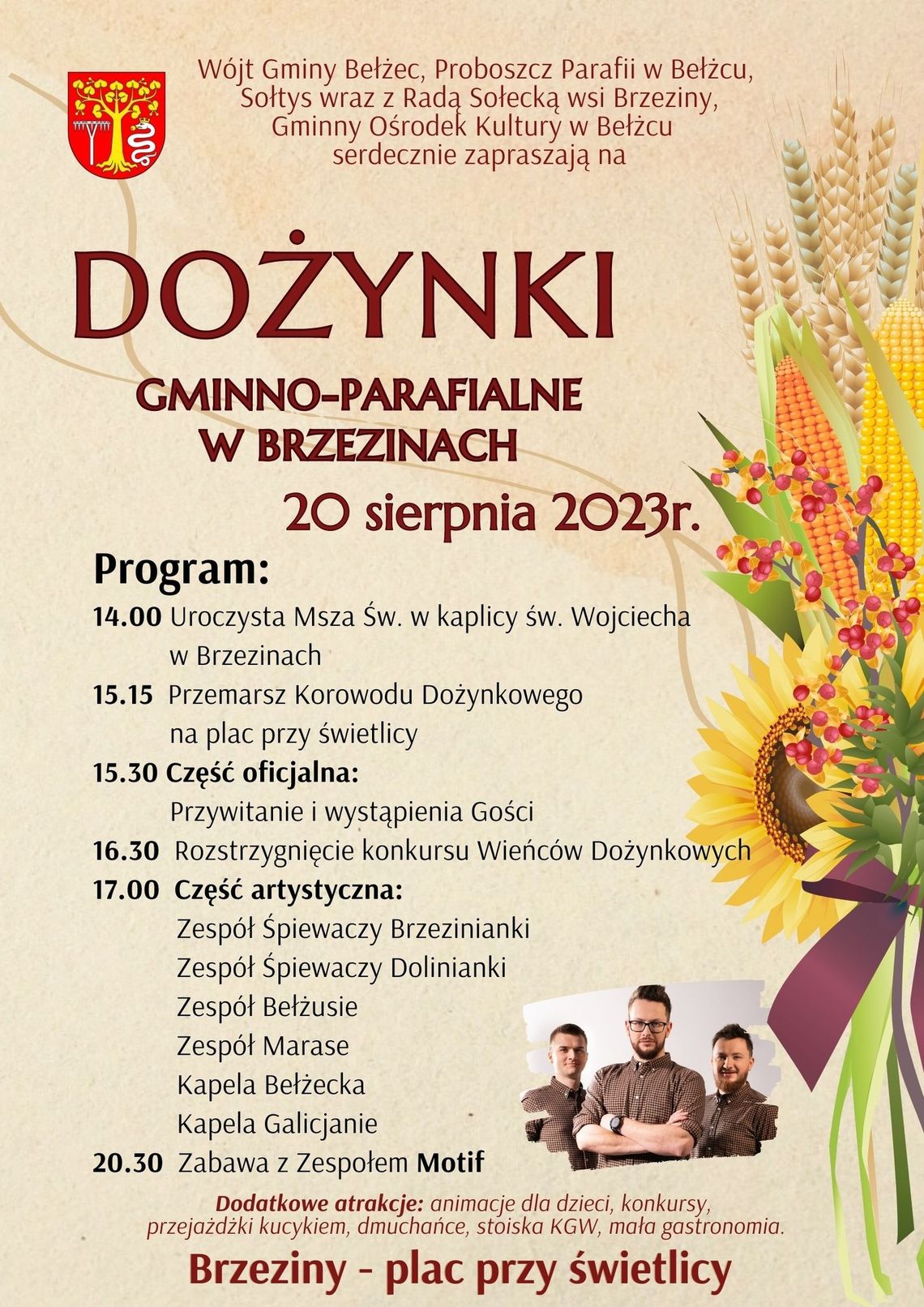 Brzeziny: Dożynki gminno-parafialne Brzeziny: Dożynki gminno-parafialne