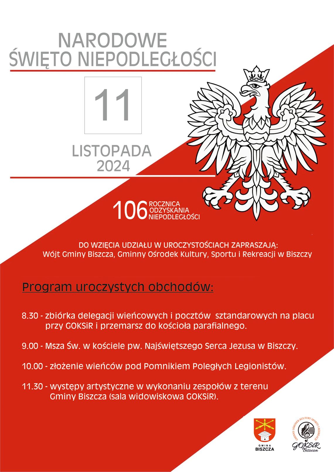 gm. Biszcza: Narodowe Święto Niepodległości