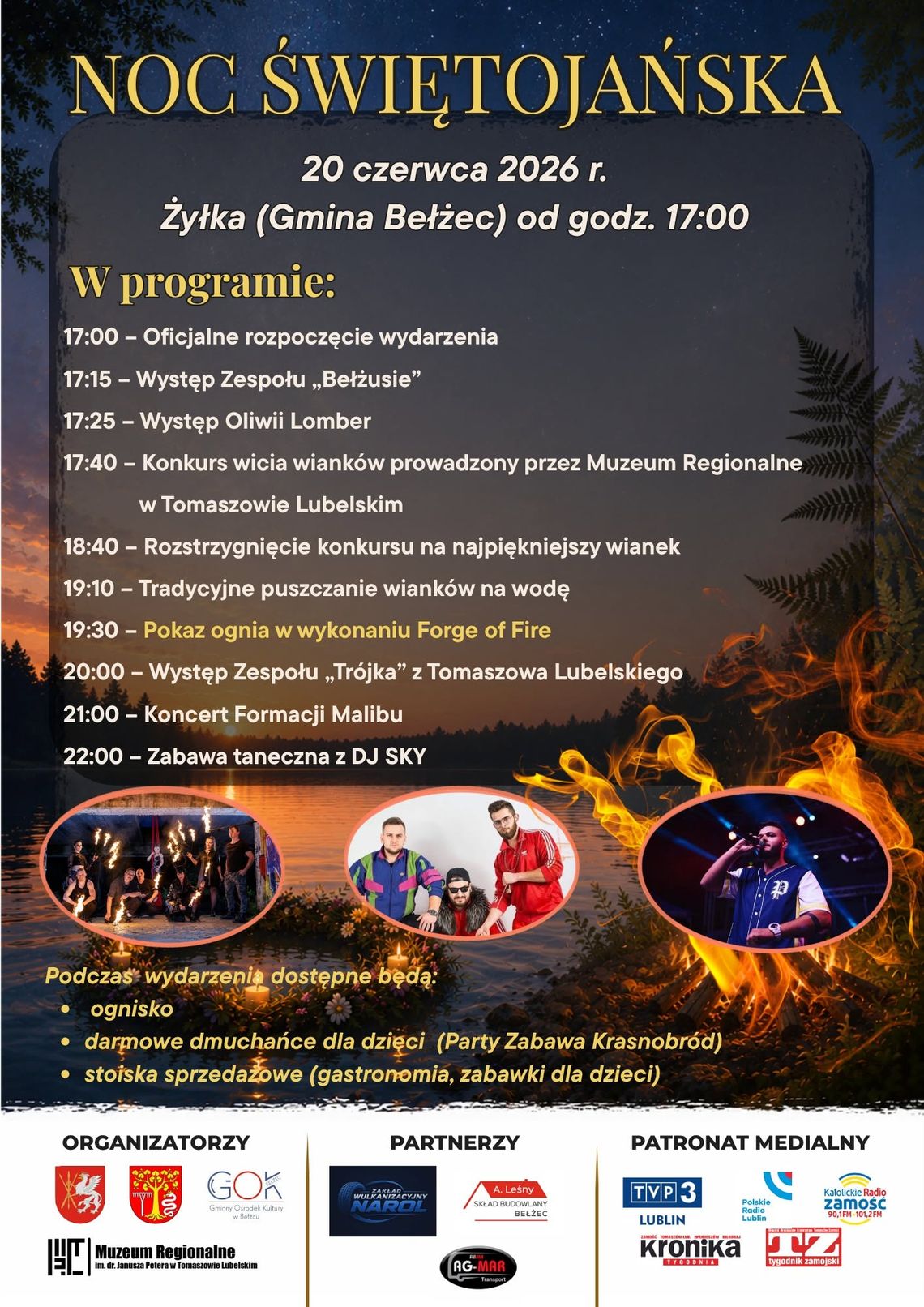 Gmina Bełżec: Noc Świętojańska w Żyłce Gmina Bełżec: Noc Świętojańska w Żyłce