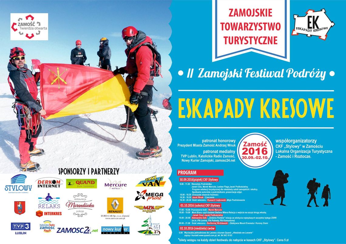 II Zamojski Festiwal Podróży „Eskapady Kresowe”