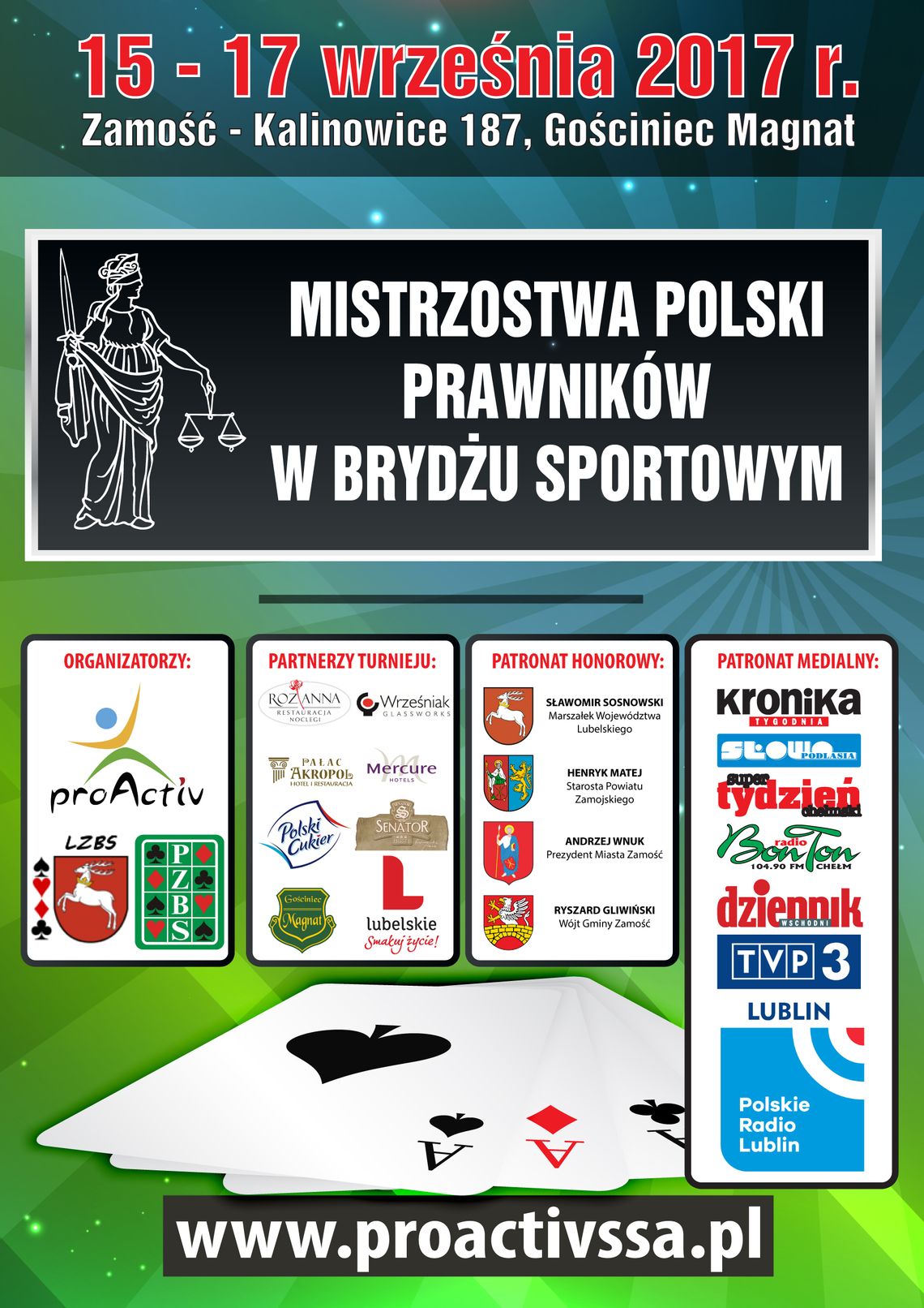 Kalinowice: Jarmark Roztoczański i Mistrzostwa Polski Prawników w Brydżu w Gościńcu Magnat