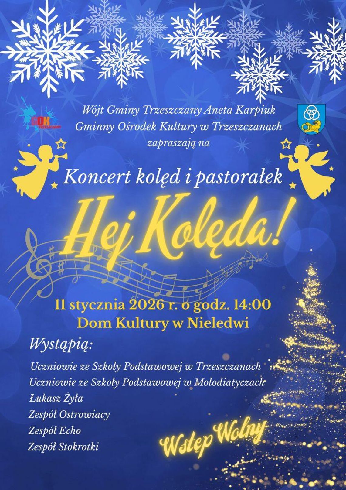 Koncert Kolęd i Pastorałek w Nieledwi Koncert Kolęd i Pastorałek w Nieledwi