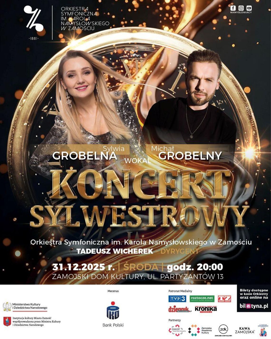 Koncert Sylwestrowy Orkiestry Symfonicznej im. Karola Namysłowskiego w Zamościu Koncert Sylwestrowy Orkiestry Symfonicznej im. Karola Namysłowskiego w Zamościu