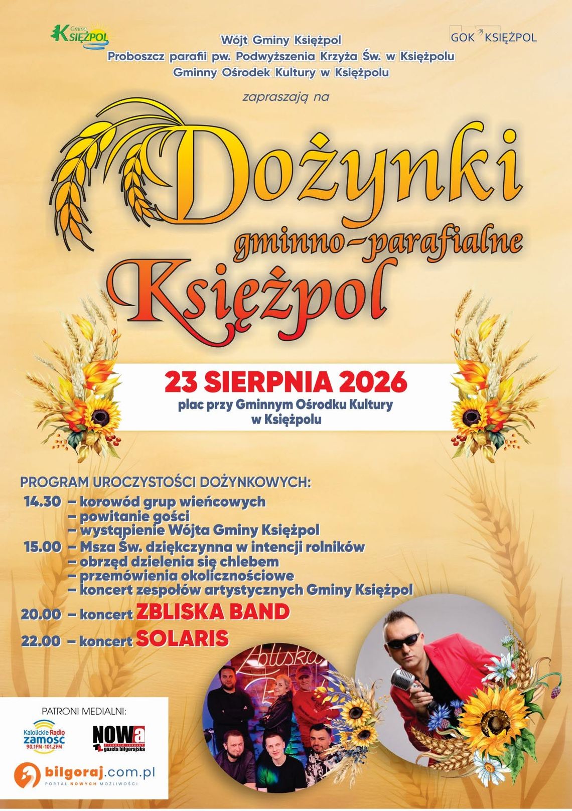 Księżpol: Dożynki gminno-parafialne Księżpol: Dożynki gminno-parafialne