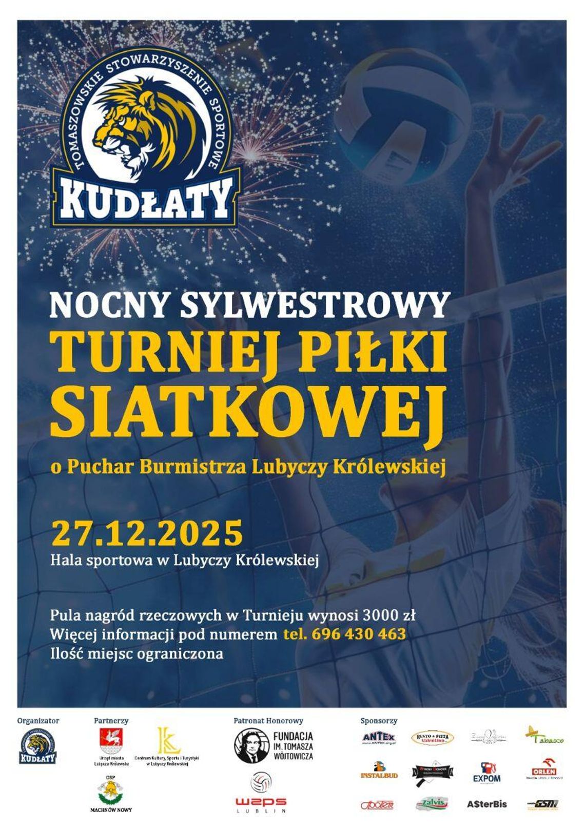 Lubycza Królewska: Nocny Sylwestrowy Turniej Piłki Siatkowej Lubycza Królewska: Nocny Sylwestrowy Turniej Piłki Siatkowej