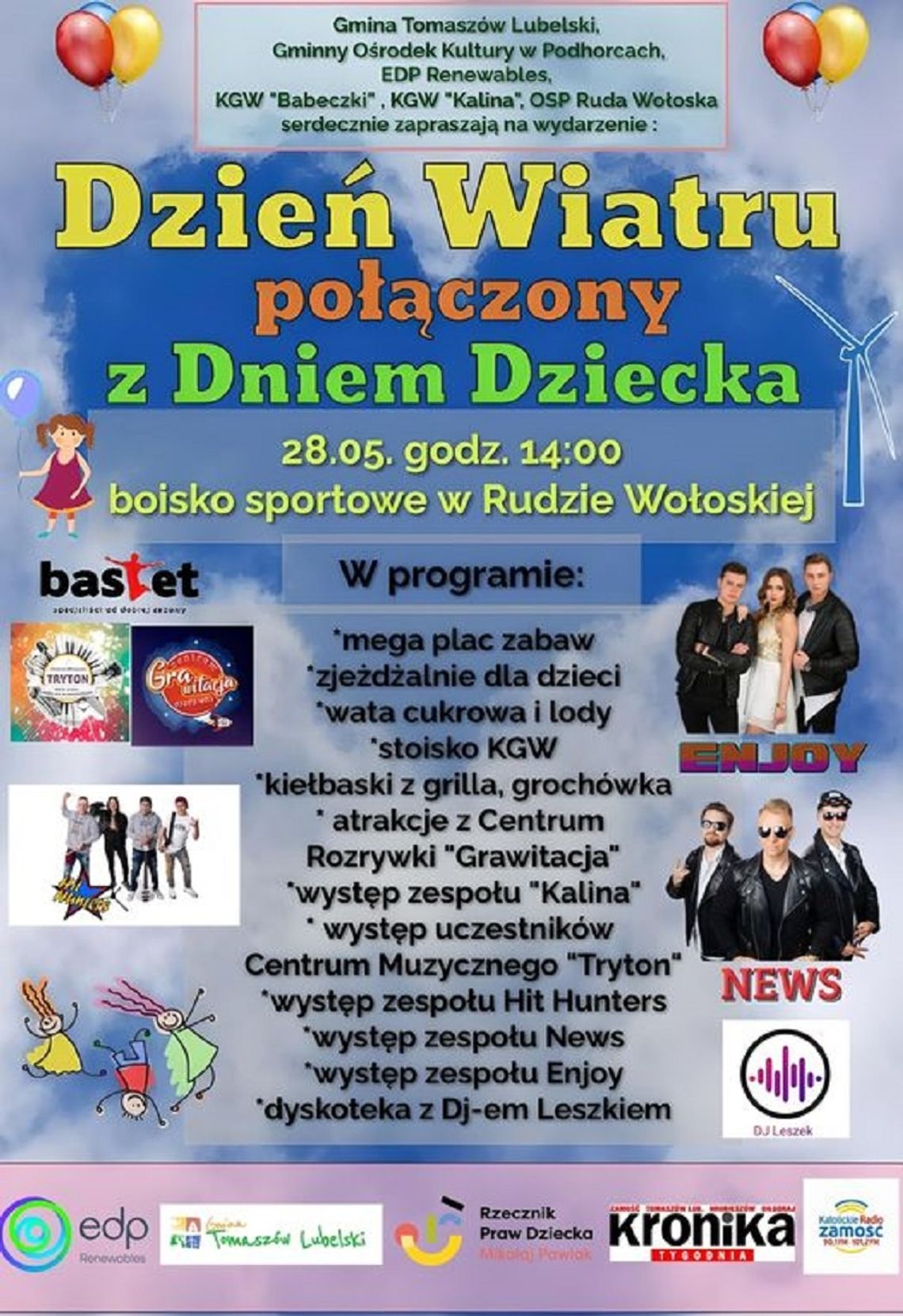 Ruda Wołoska: Dzień Wiatru i Dzień Dziecka Ruda Wołoska: Dzień Wiatru i Dzień Dziecka