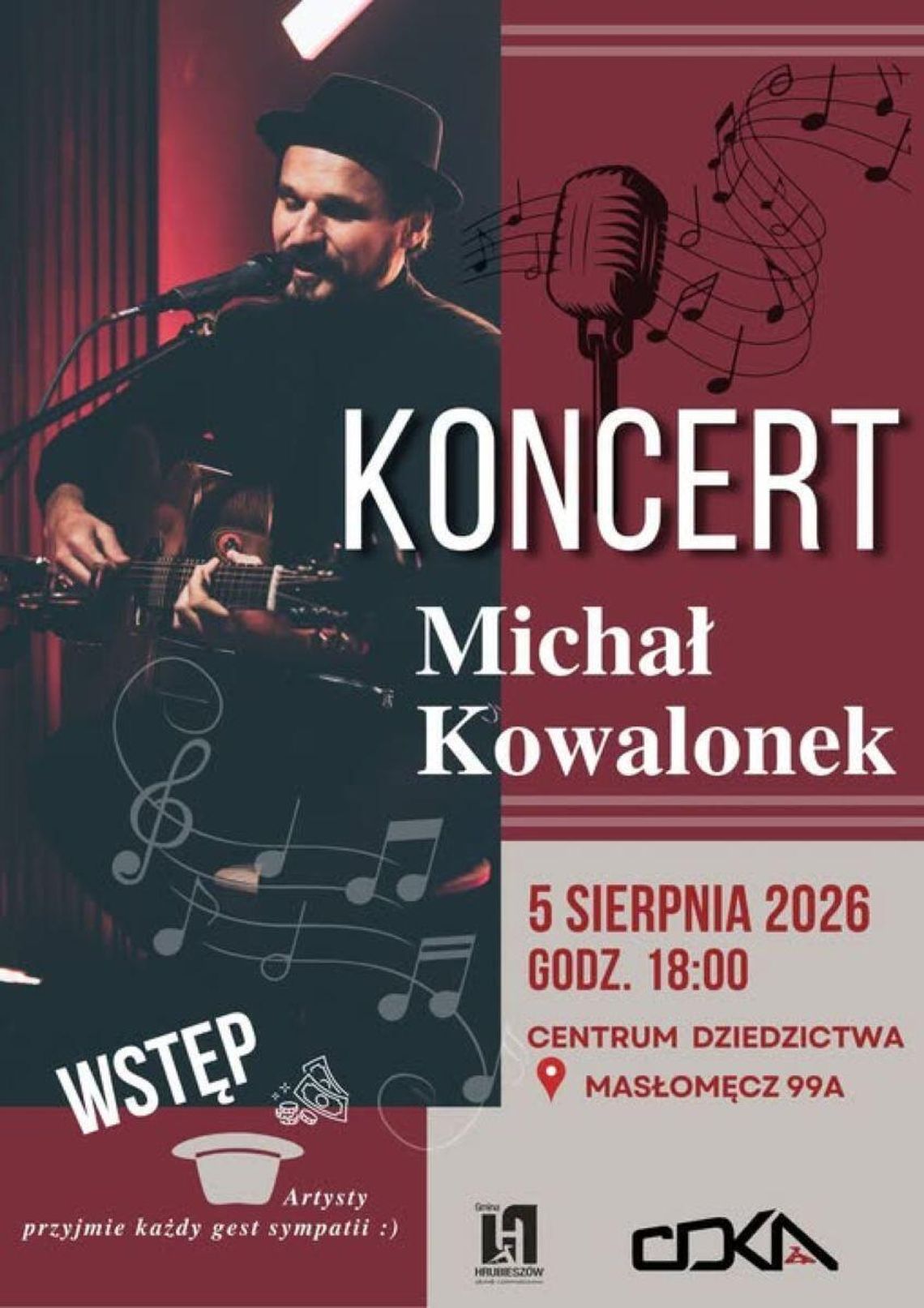 Masłomęcz: Koncert Michała Kowalonka