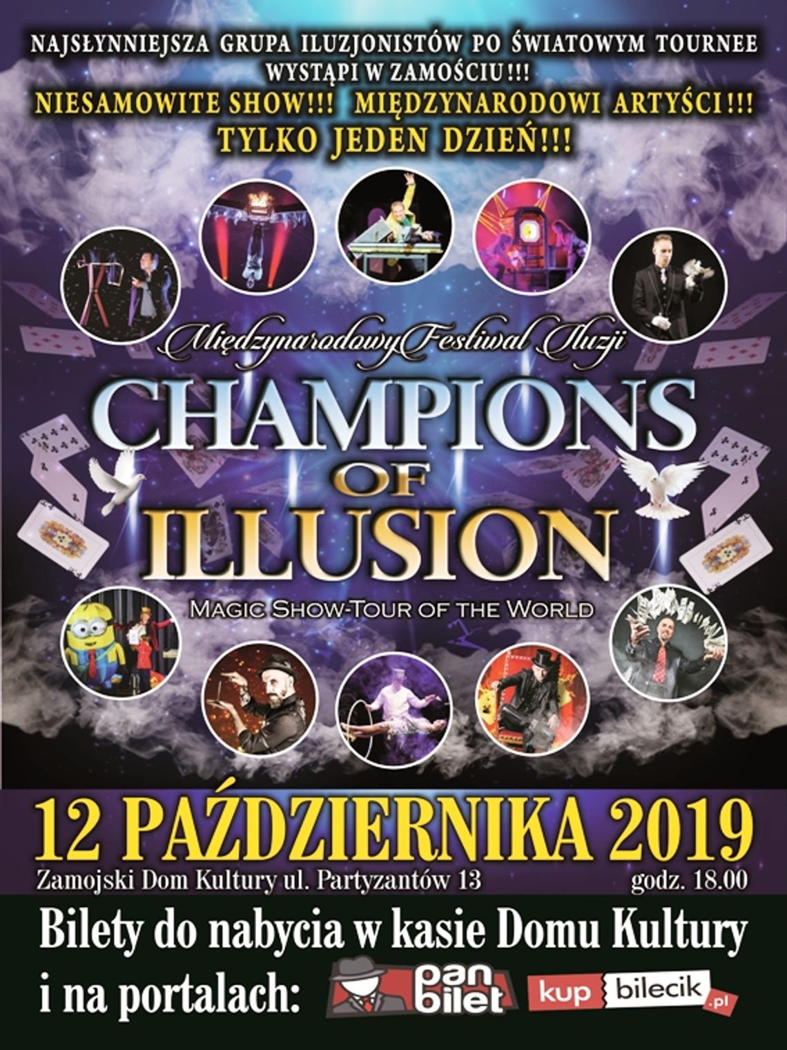 Międzynarodowy Festiwal Iluzji „Champions of Illusion” w Zamościu!