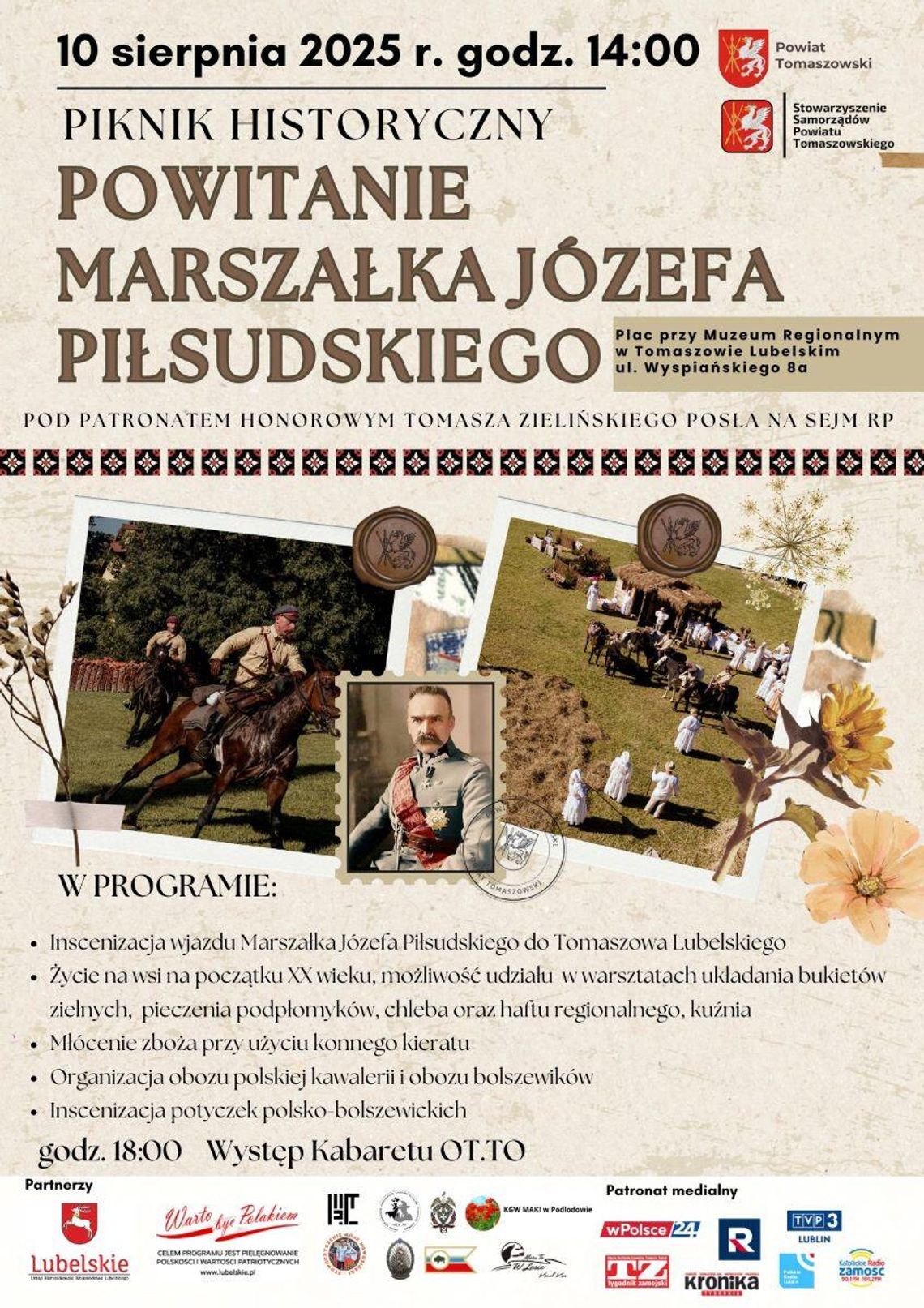 Piknik historyczny: Powitanie Marszałka Piłsudskiego Piknik historyczny: Powitanie Marszałka Piłsudskiego