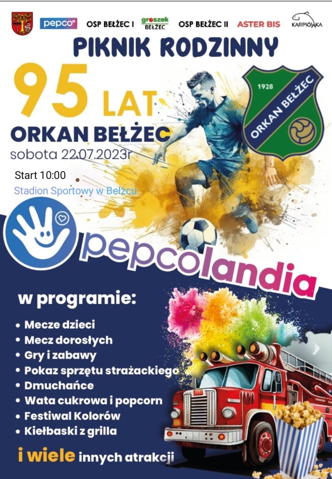 Piknik rodzinny na 95-lecie Orkanu Bełżec Piknik rodzinny na 95-lecie Orkanu Bełżec