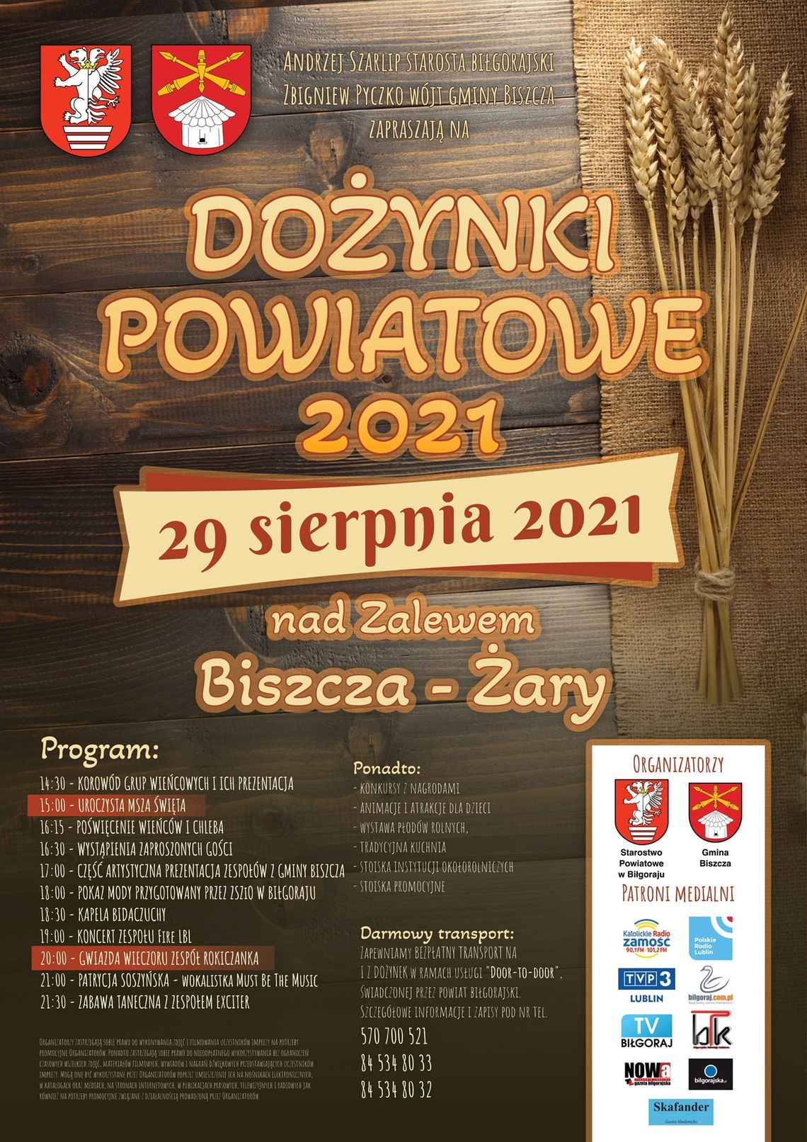 Powiatowe dożynki nad zalewem w Biszczy Powiatowe dożynki nad zalewem w Biszczy
