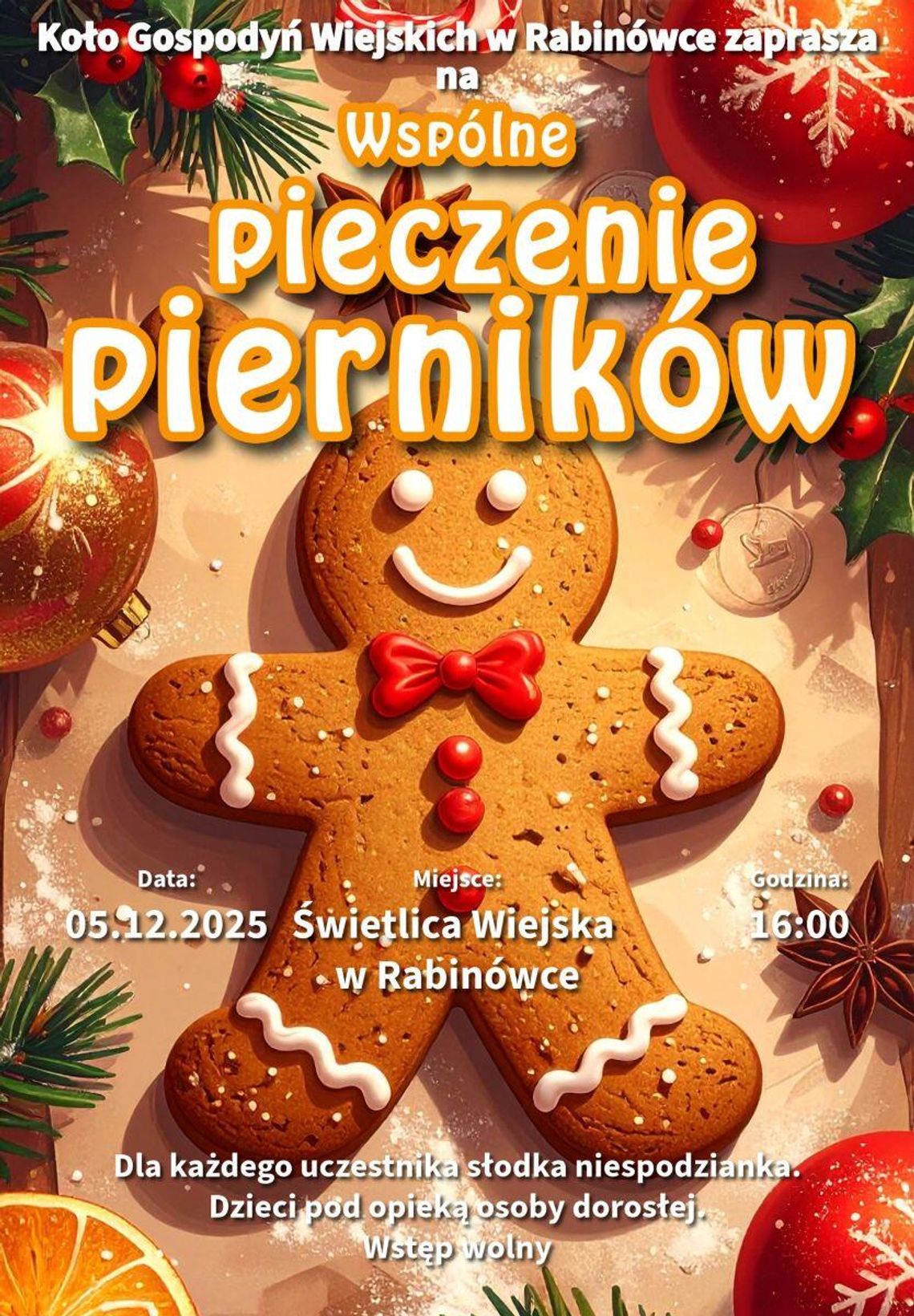 Rabinówka: Wspólne pieczenie pierniczków Rabinówka: Wspólne pieczenie pierniczków